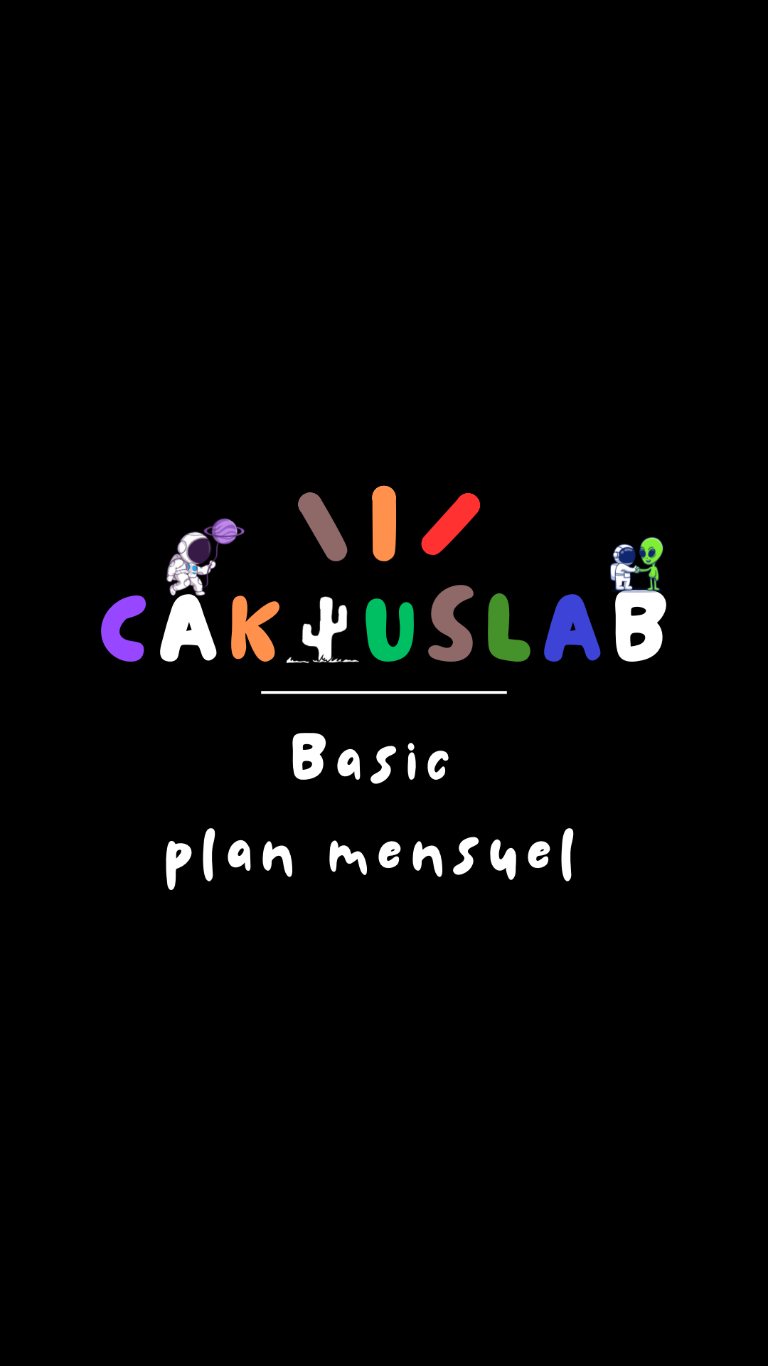 Abonnement mensuel caktuslab+ basic